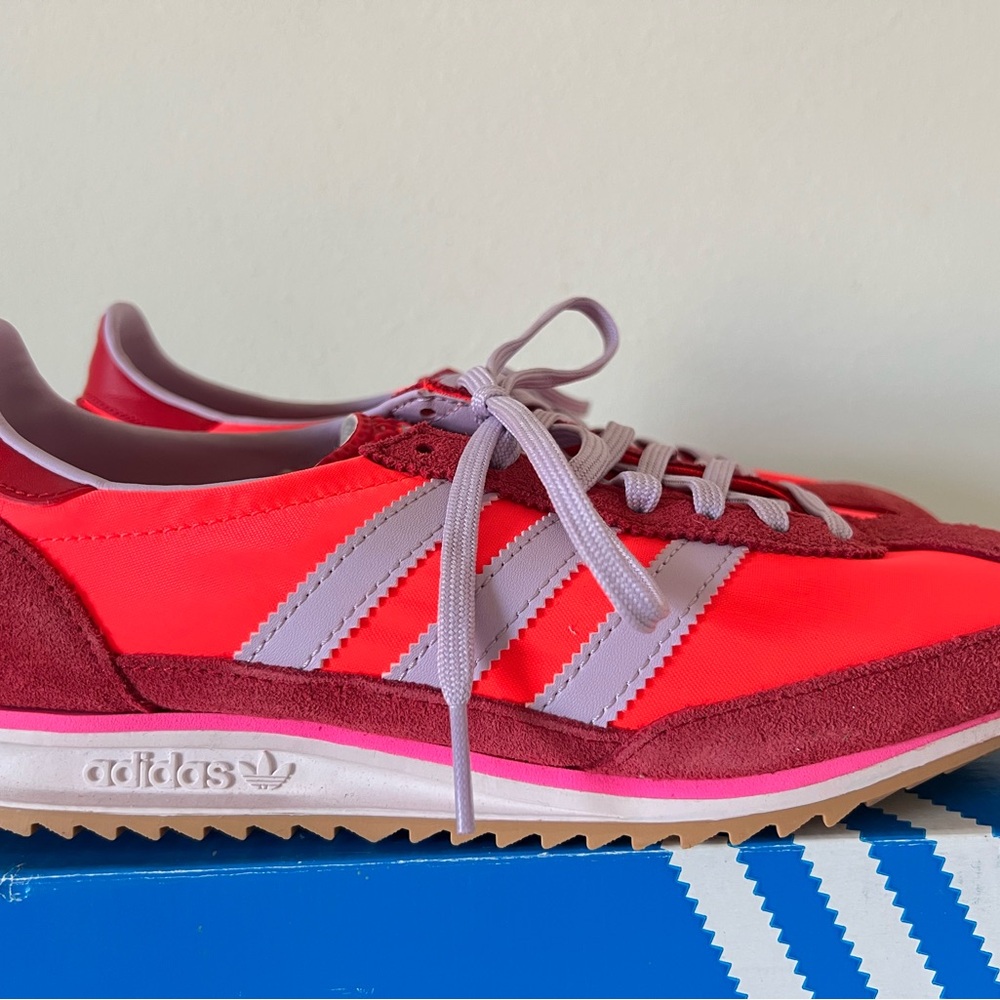 Adidas SL 72 OG Retro Runner Solar Red Ice Lavender Women’s 7.5